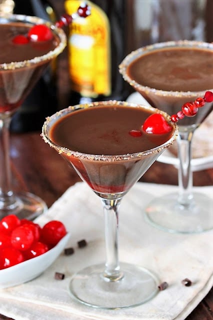 Chocolate Covered Cherries martini