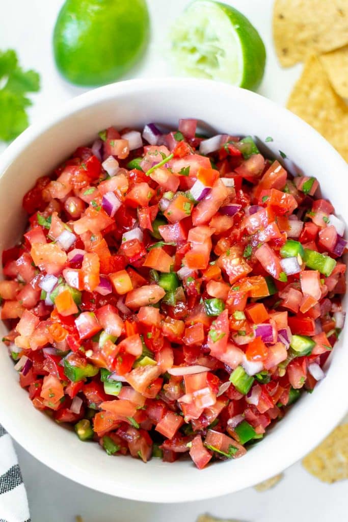 fresh pico de gallo for fish tacos