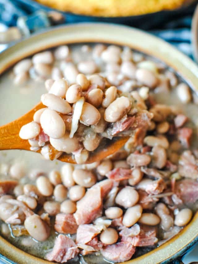 southern pinto beans and leftover ham