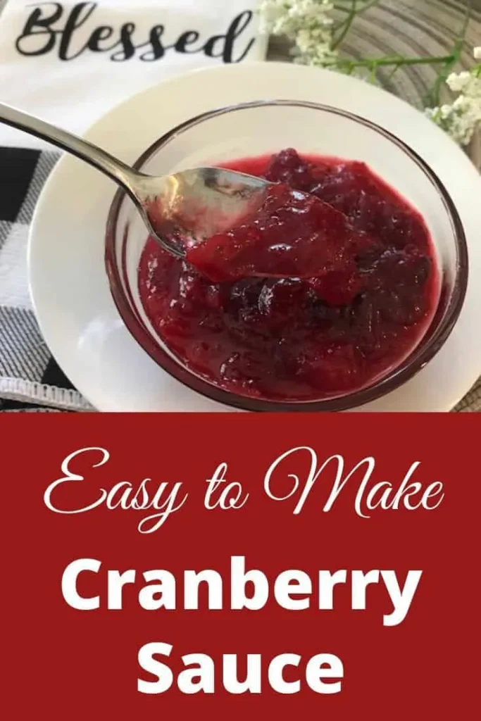 homemade 3-ingredient cranberry sauce