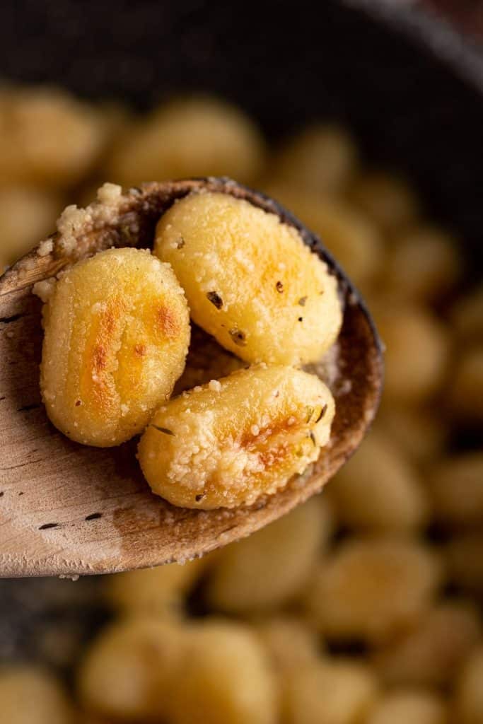 crispy pan fried gnocchi