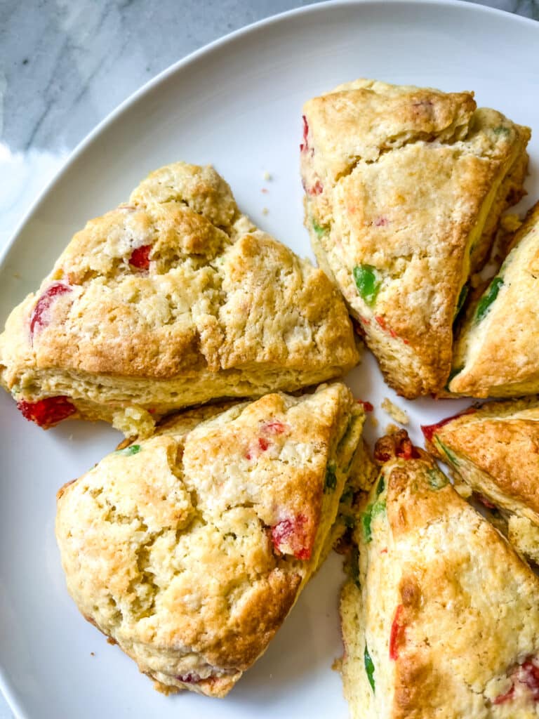 easy cherry scones with self-rising flour