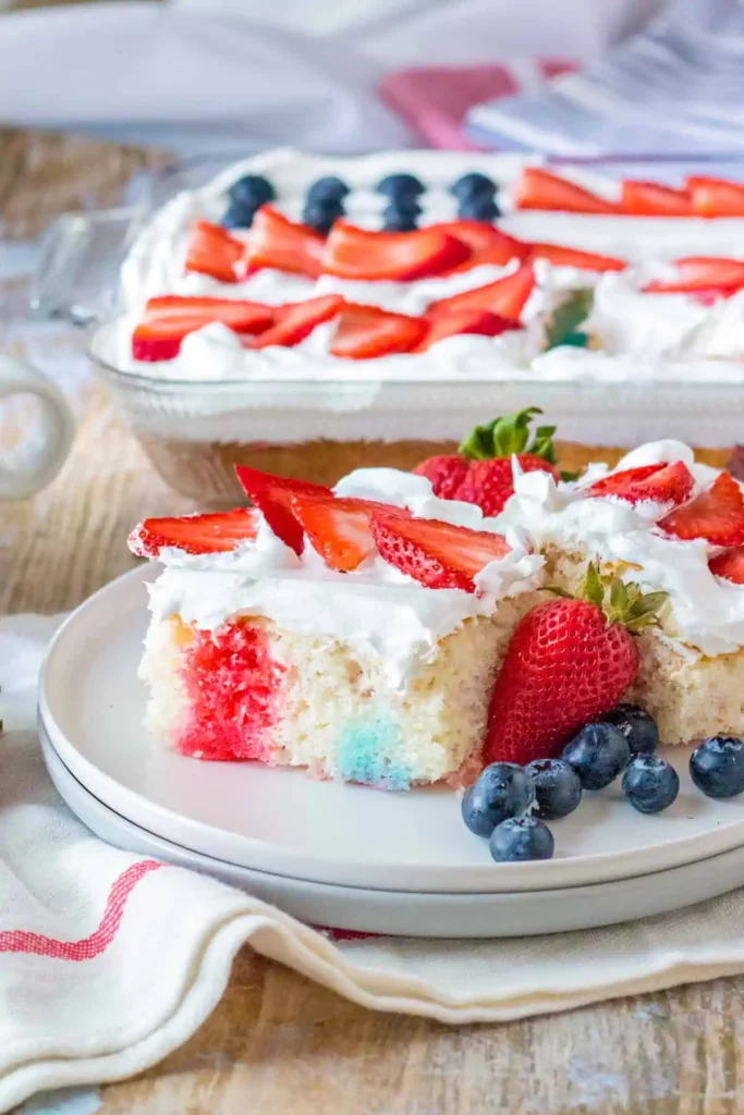 4th of July Flag Cake 