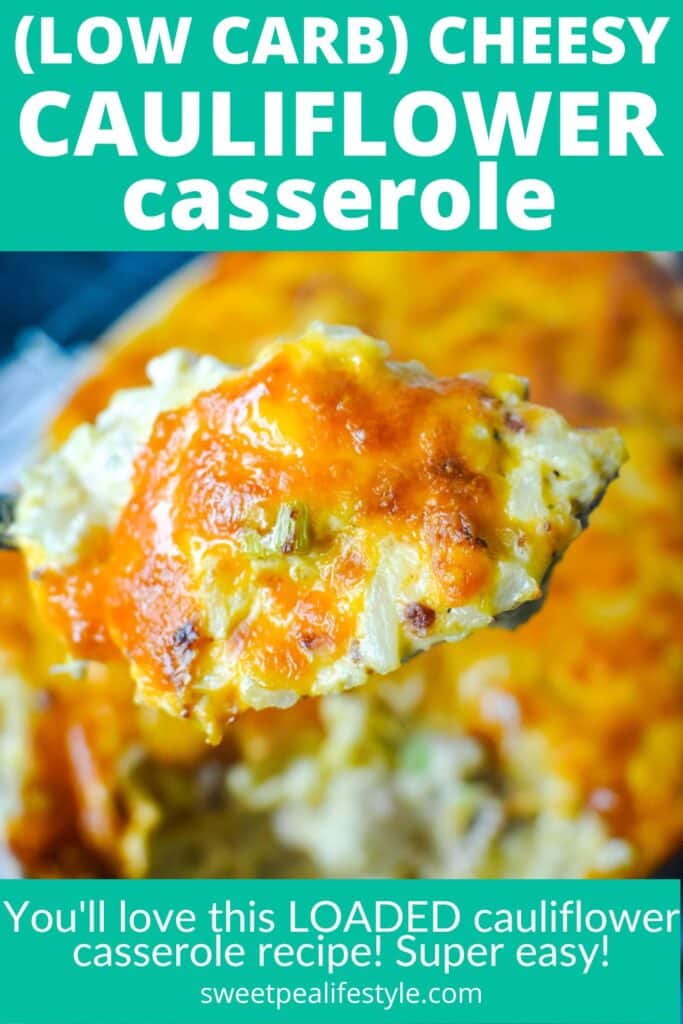 (Low Carb) Easy Cheesy Cauliflower Casserole Recipe