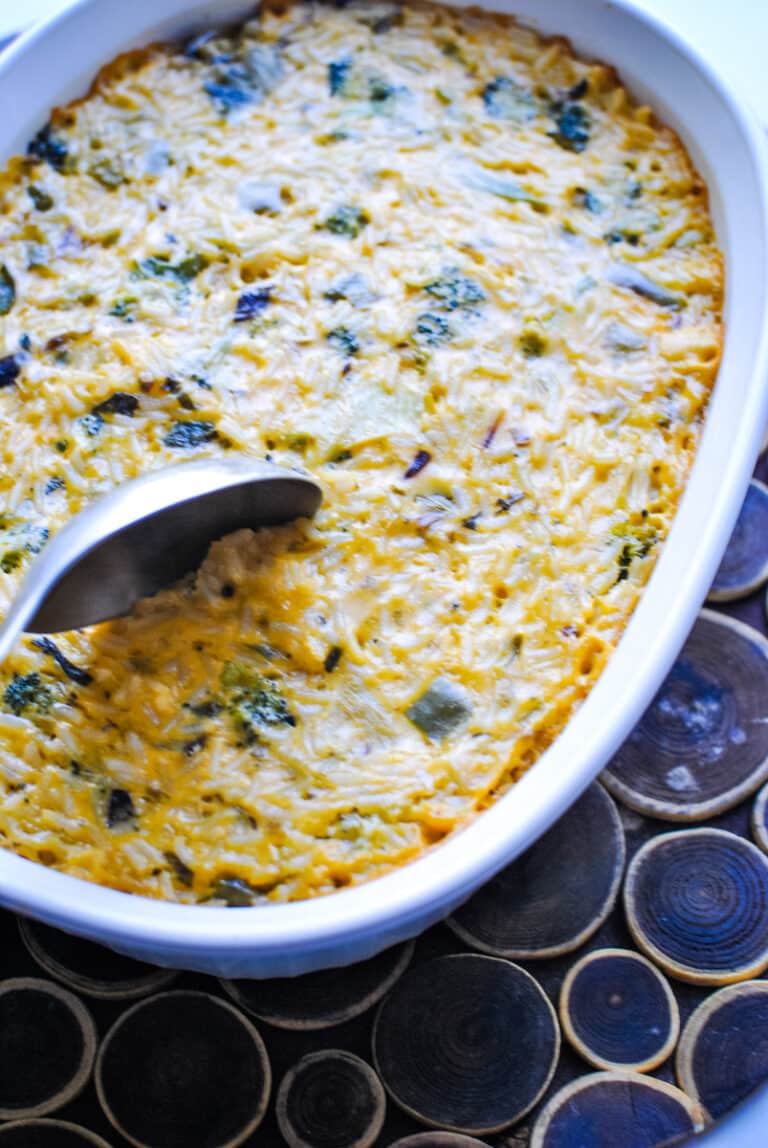 Cheesy Broccoli and Rice Casserole with Cheez Whiz Cheesy Rice Bake