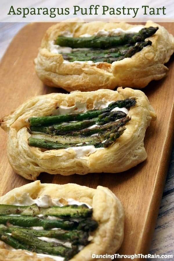 asparagus puff pastry tarts