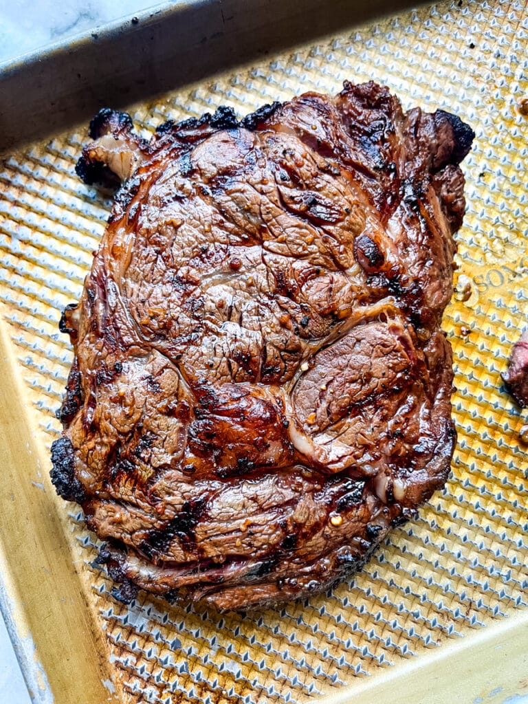 grilled 1.5 inch steak