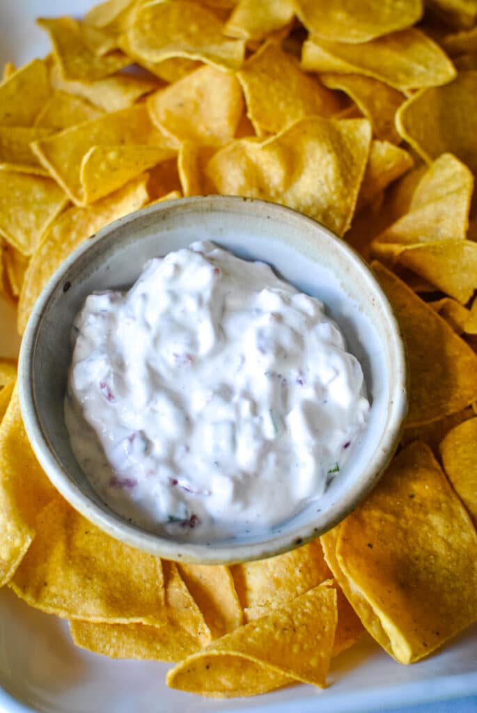 3-ingredient sour cream dip for taco topping