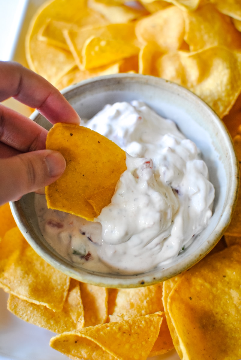 3-Ingredient Sour Cream Dip (The Best & Easy Recipe)