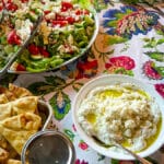 greek salad dinner platter