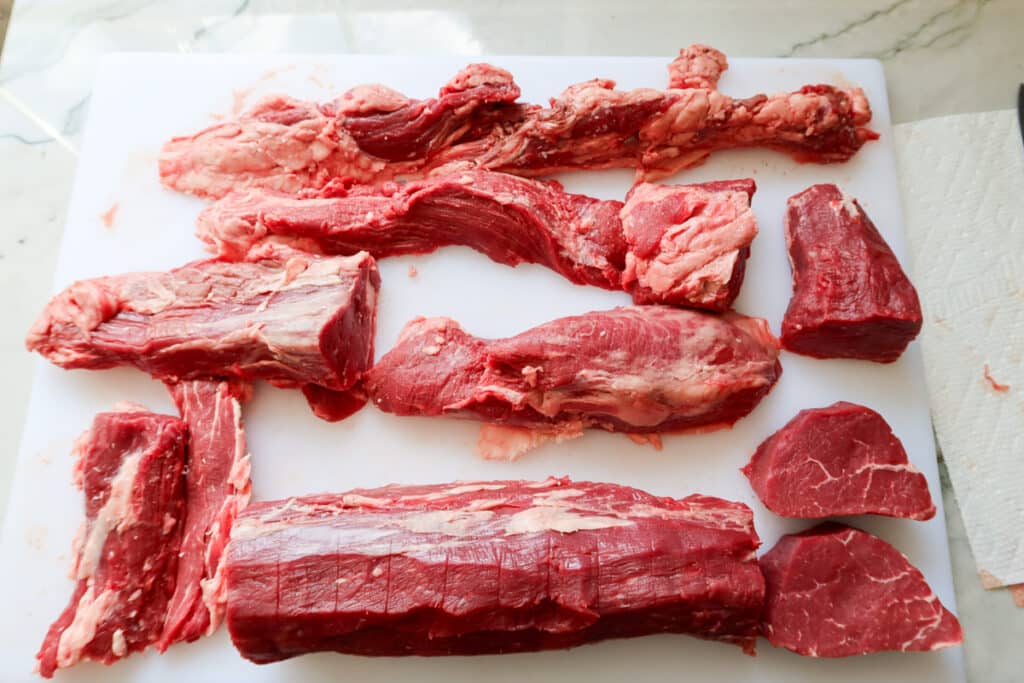 how to cut a whole beef tenderloin into steaks