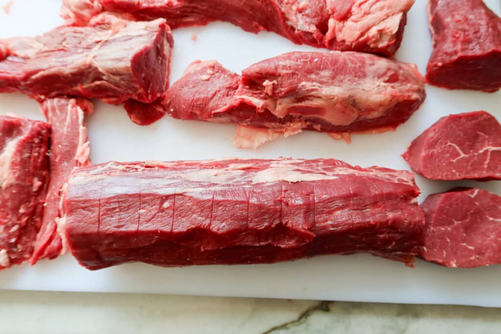 cutting a whole beef tenderloin up yourself