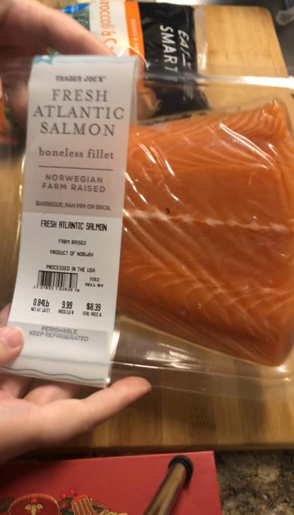 salmon fillet from trader joe's