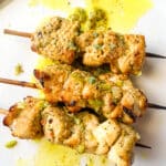 air fryer mediterranean chicken skewers