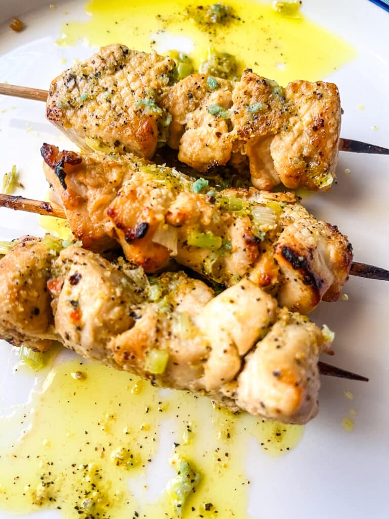 greek chicken skewers