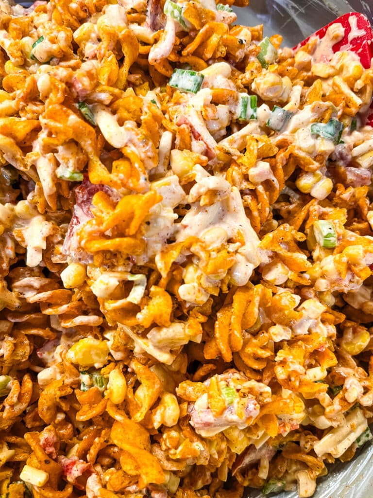 spicy corn salad with fritos