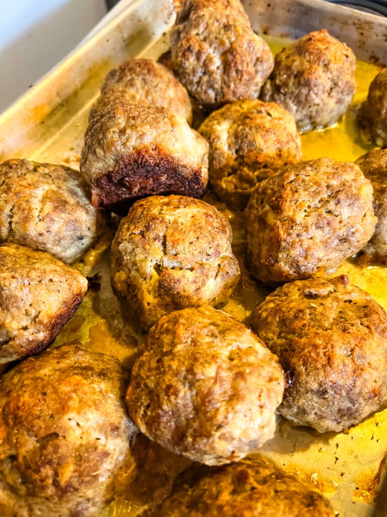 baked meatballs at 400