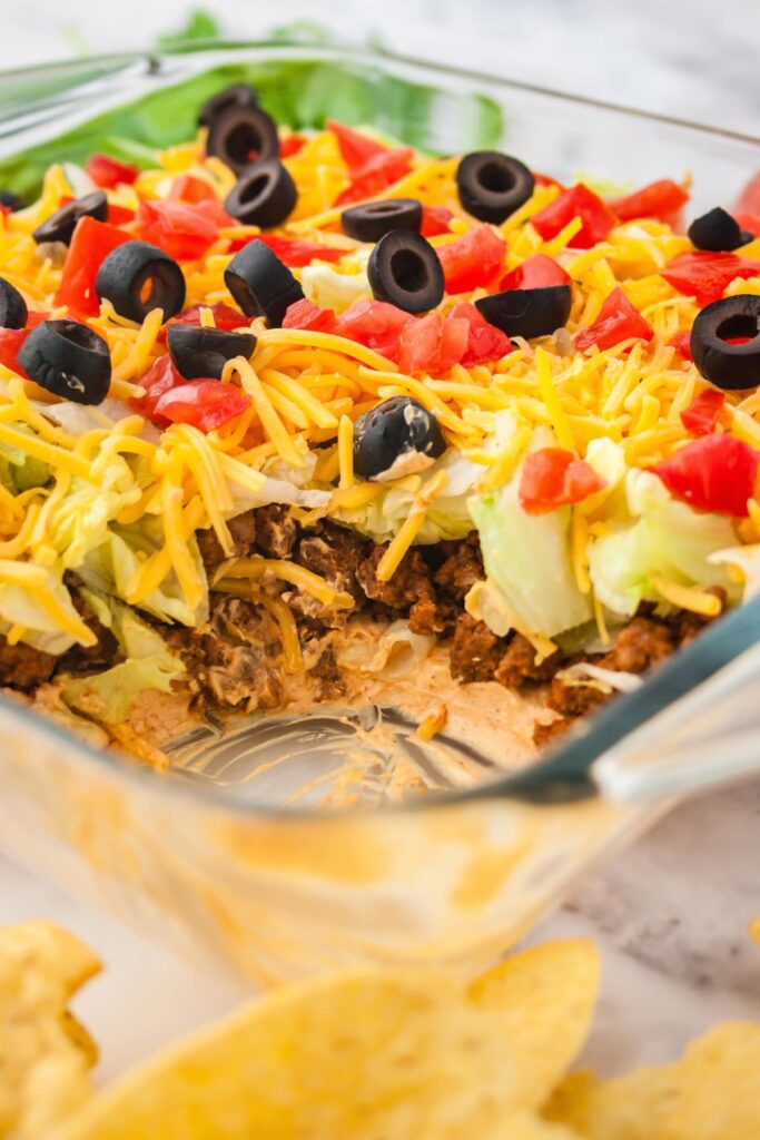 ground beef taco dip