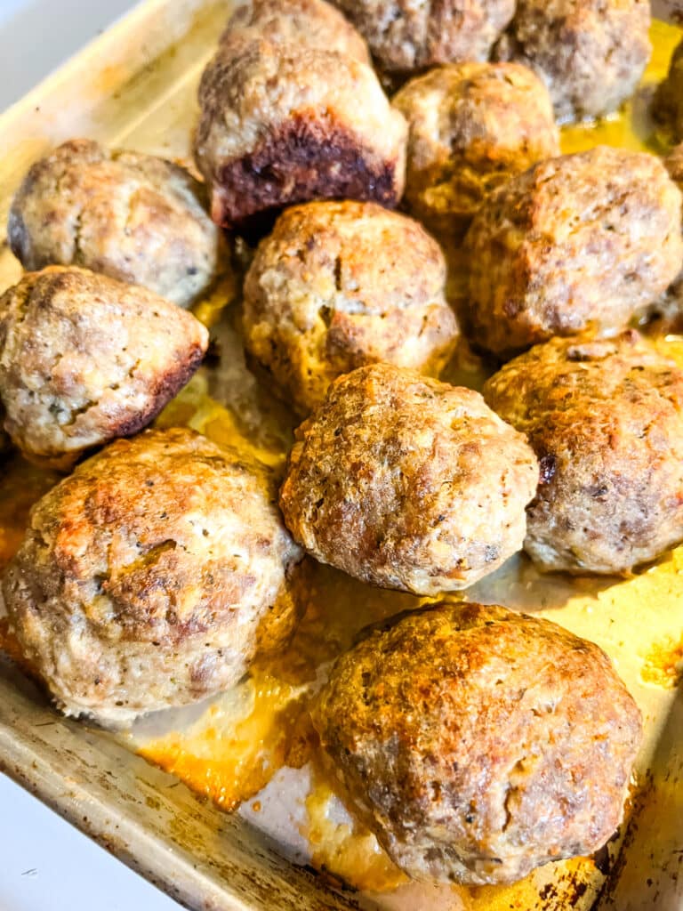 how to bake meatballs