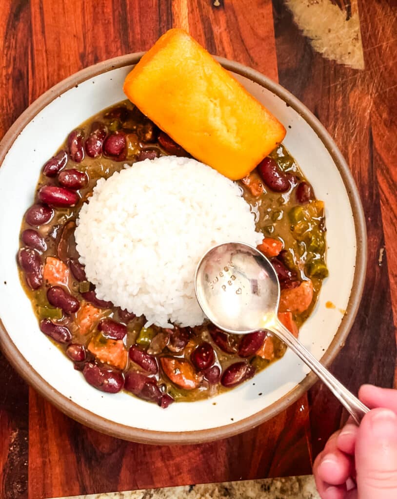 quick red beans and rice