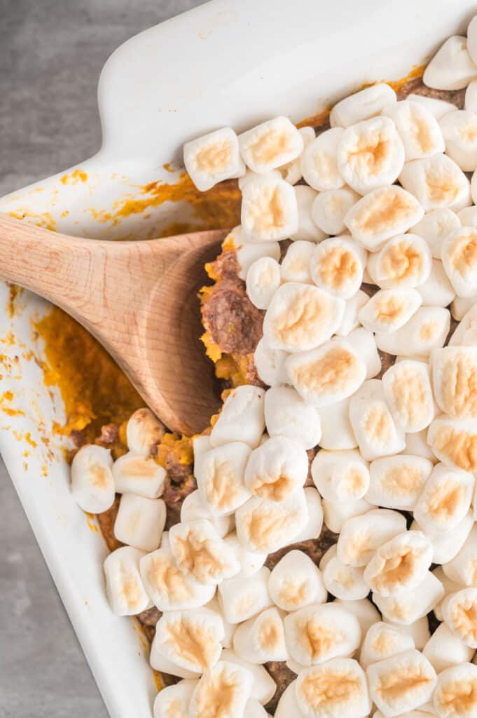 sweet potato casserole with marshmallows