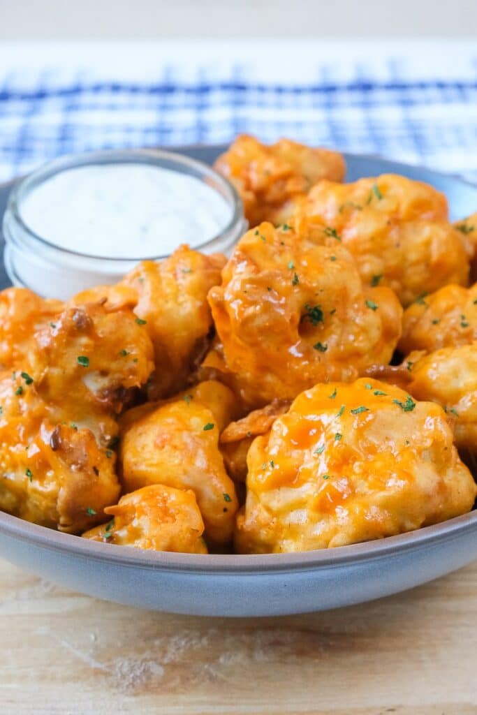 air fryer buffalo cauliflower