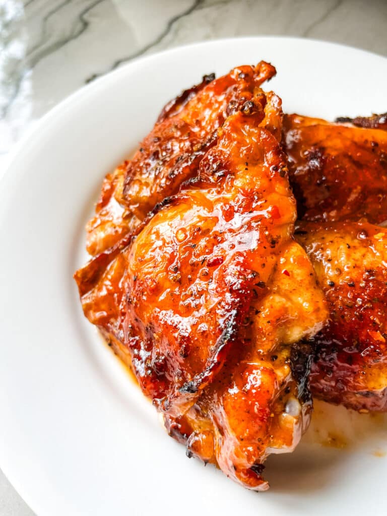 hot honey buffalo chicken thighs