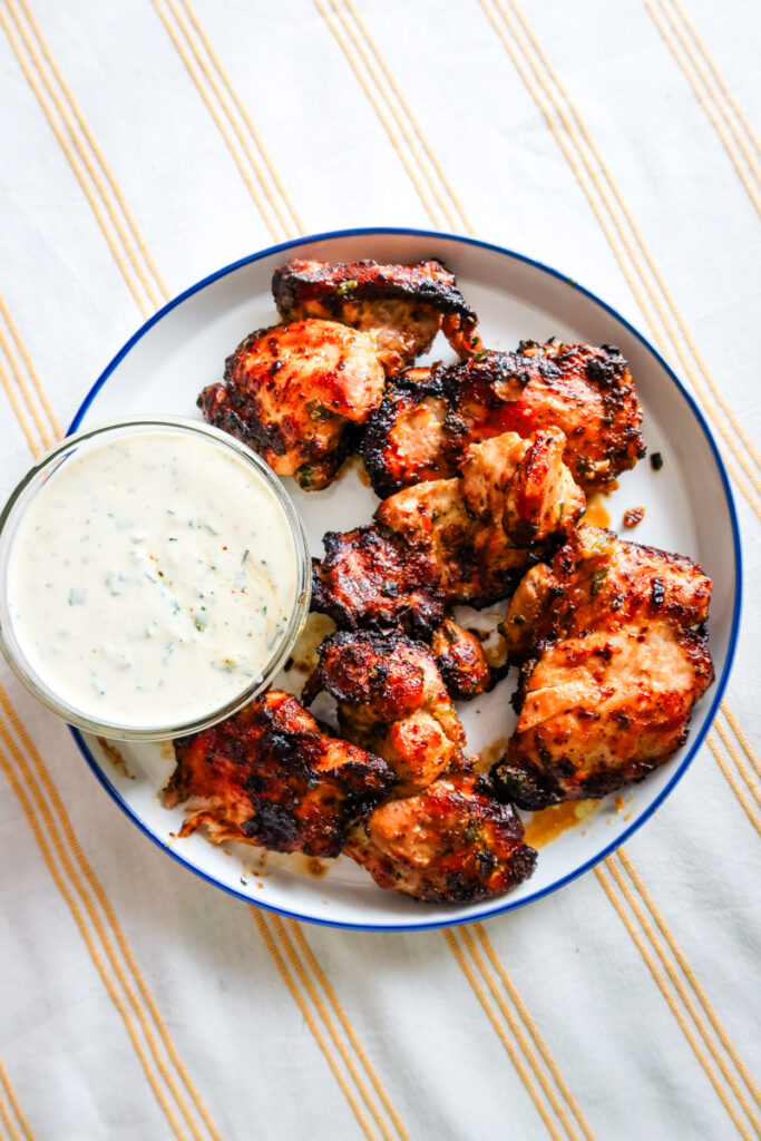 air fryer hot honey ranch chicken thighs