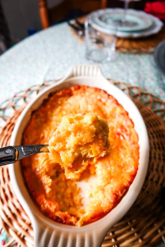 Corn Casserole with Hot Honey Pimento Cheese