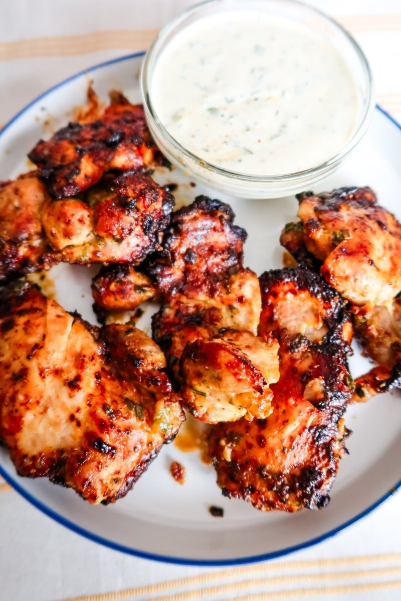 Hot Honey Ranch Chicken Thighs