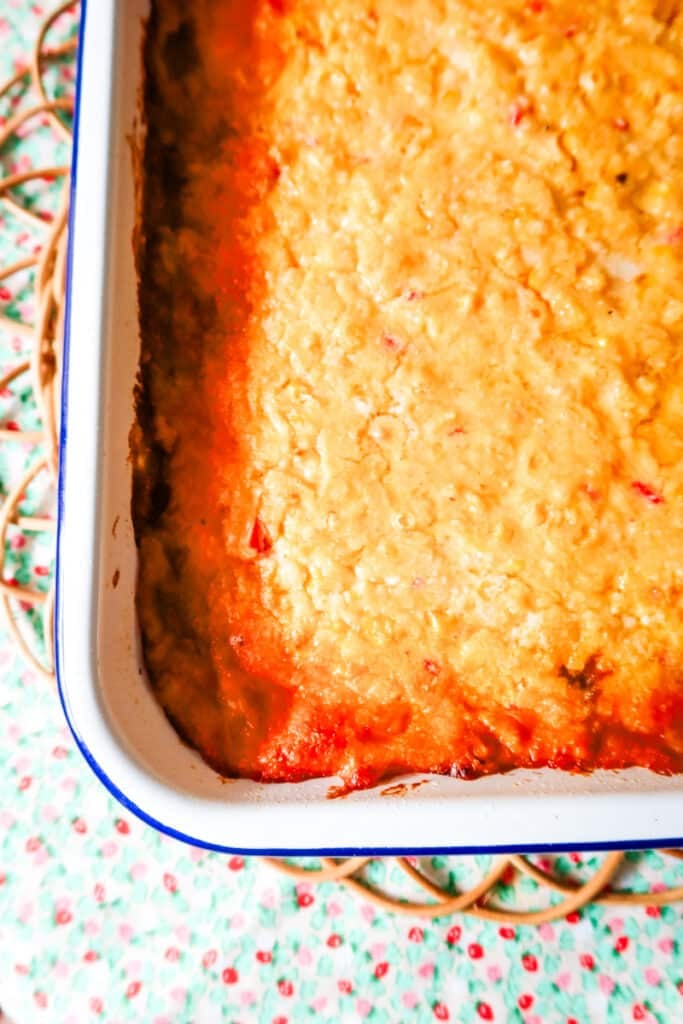 taco bake with corn pudding casserole