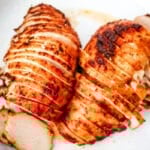 air fryer barbecued seasoned chicken breast