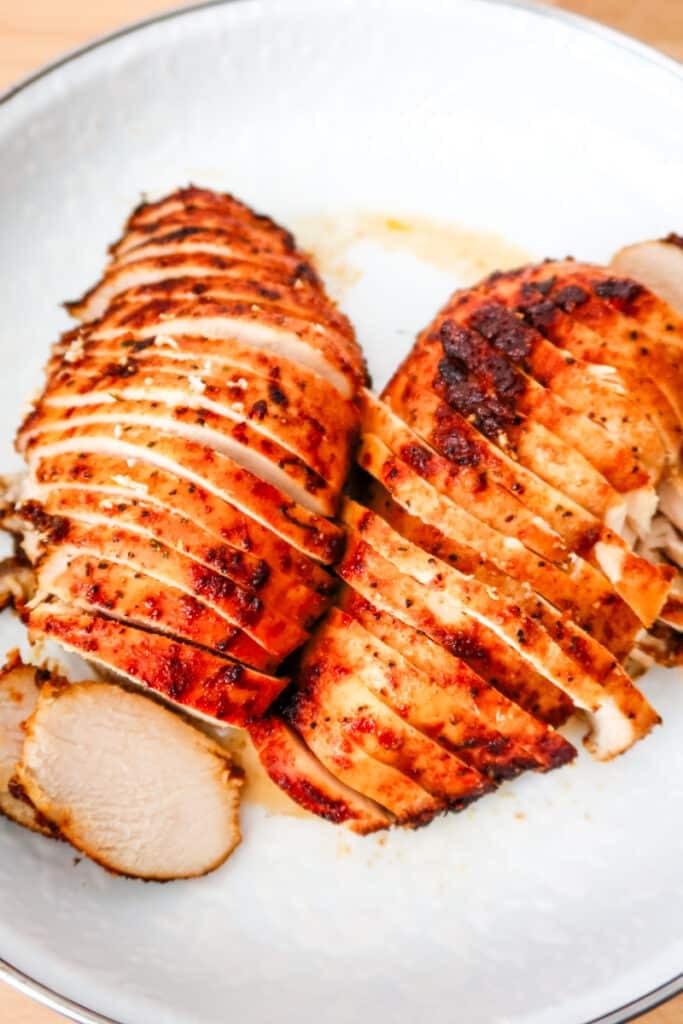 Air Fryer Barbecued Seasoned Chicken Breast