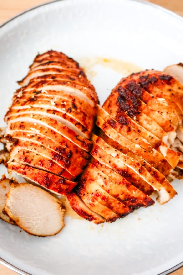 air fryer barbecued seasoned chicken breast
