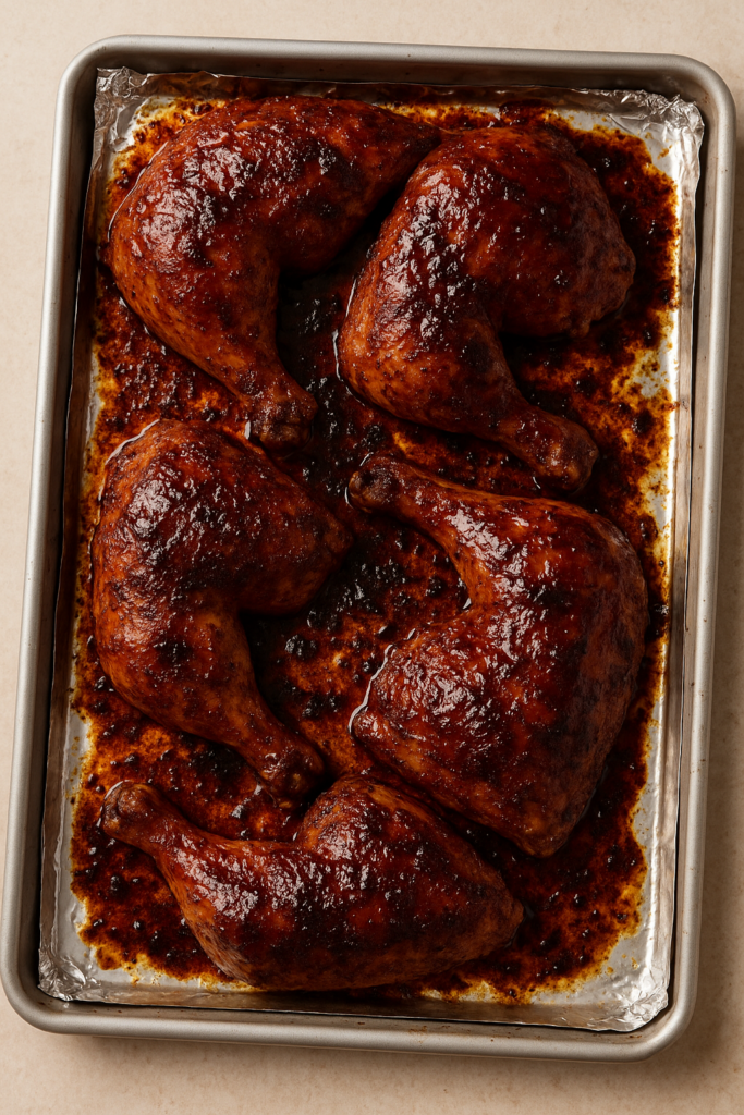 bbq chicken legs in the oven