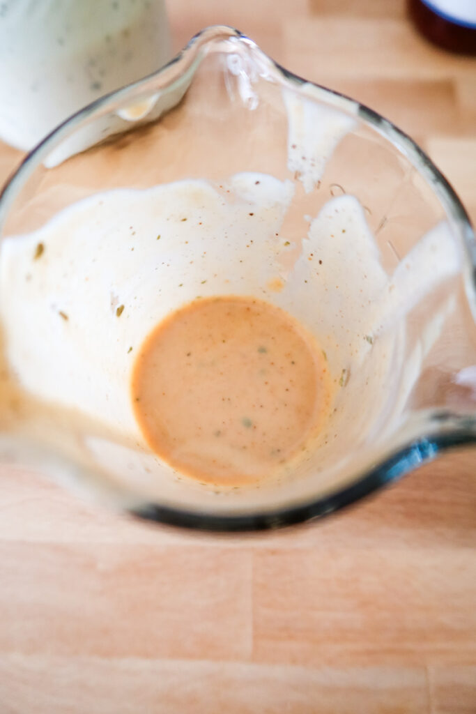 ranch dressing with bbq sauce