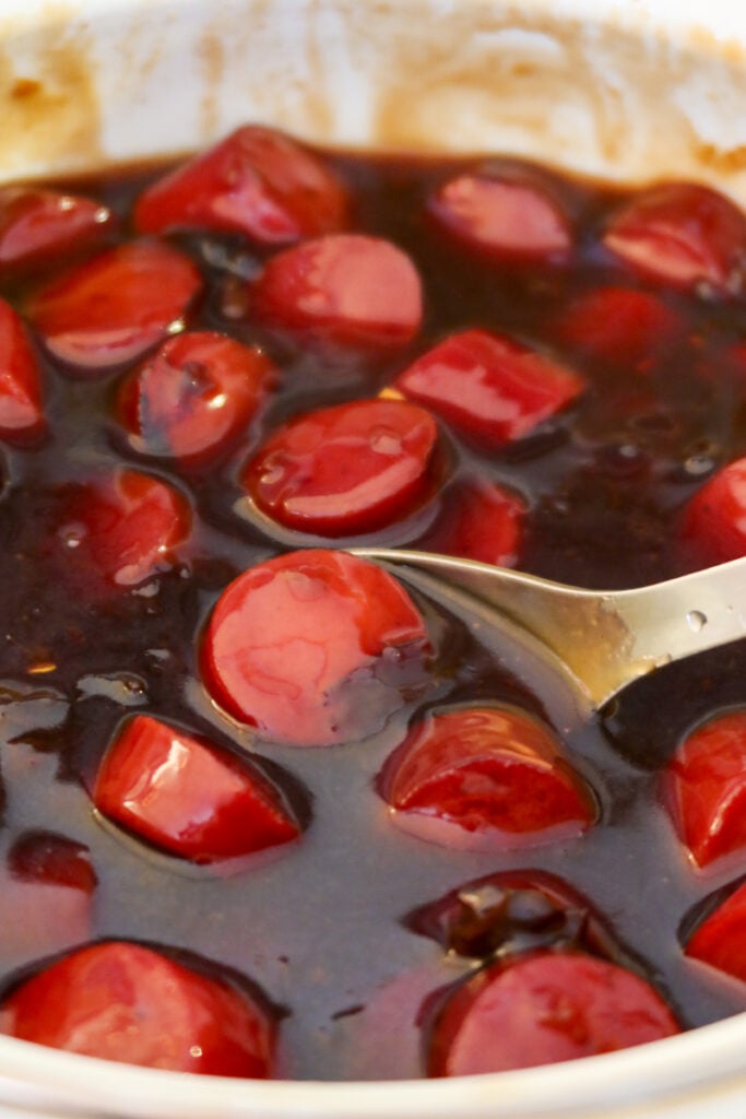 Sweet & Savory Teriyaki Plum Kielbasa Appetizer