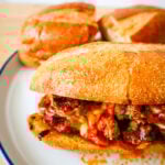 smashed meatball subs