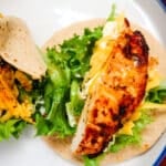 air fryer chicken snack wrap