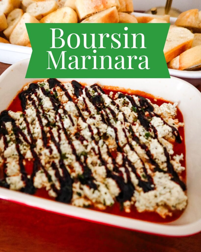 boursin marinara easy festive appetizer recipe idea